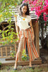 Tabias Pants - Creamsicle Stripe Orange