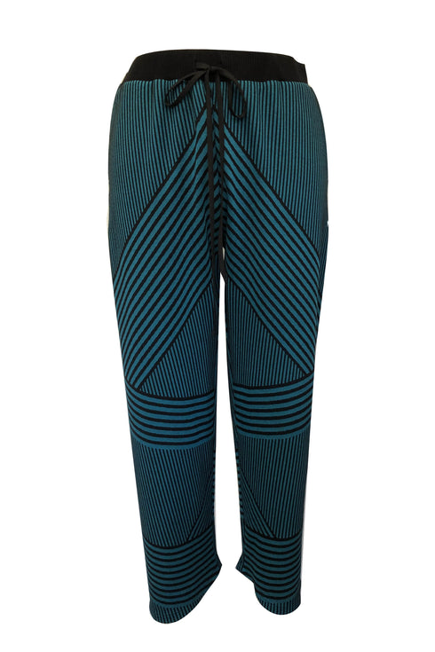 Jogger Pant-Teal and Black Brit Wit