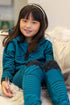 Teal and Black Brit Wit Jogger Pant - Girls