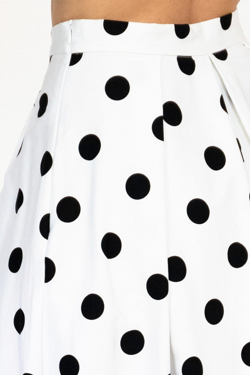 Polka Dot Midi Skirt