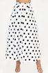 Polka Dot Midi Skirt