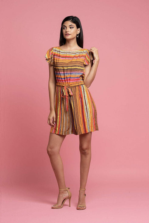 Carnival Multi Striped Romper
