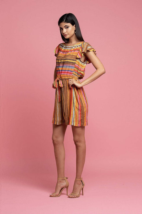Carnival Multi Striped Romper