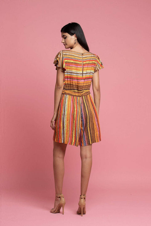 Carnival Multi Striped Romper