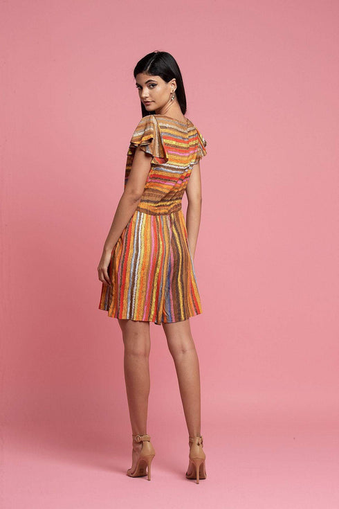 Carnival Multi Striped Romper