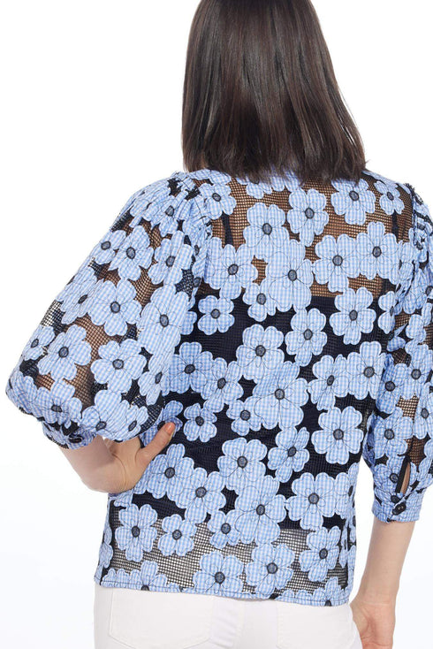 Viola Blouse - Daisy Blue