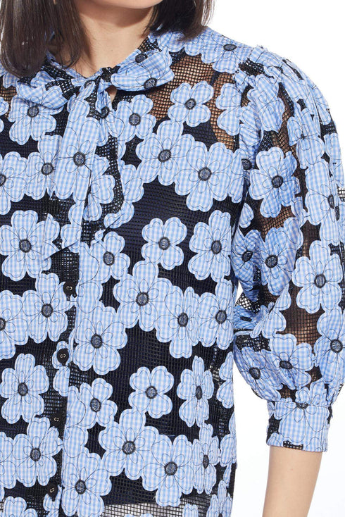 Viola Blouse - Daisy Blue