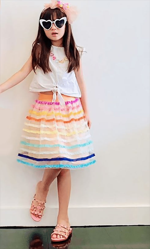 Aluna Skirt in Rum Sunset - Girls