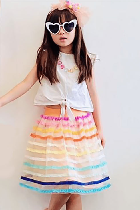 Aluna Skirt in Rum Sunset - Girls