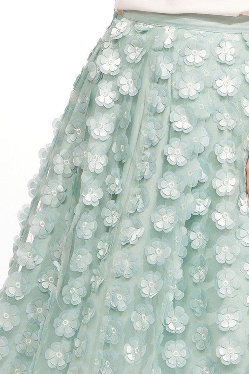 Chiara Skirt - Seafoam