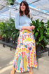 Fish Midi Tiered Skirt