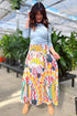 Fish Midi Tiered Skirt