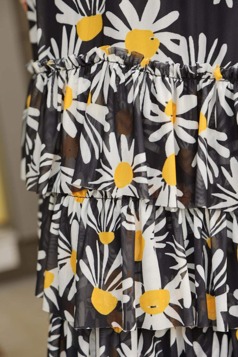 Daisy Tiered Midi Skirt