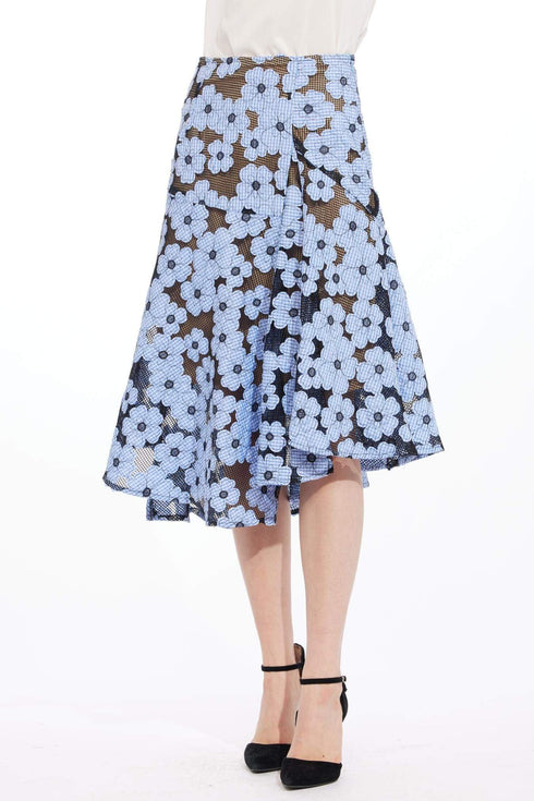 Ellen Skirt - Daisy Blue
