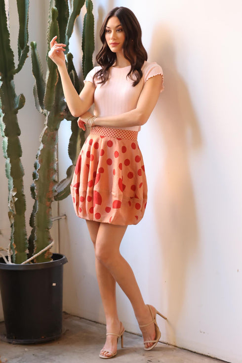 Eva Franco Dotted Mini Skirt