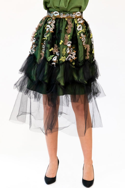 Everette Skirt – Emerald Meadow