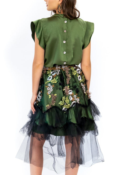 Everette Skirt – Emerald Meadow