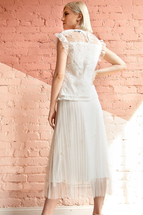 Lila Pearl Tulle Skirt