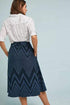 Liv Skirt - Denim Chevron