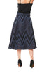 Liv Skirt - Denim Chevron