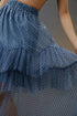 Ruffled Tulle Midi Skirt