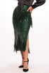 Slim Sequin Maxi Skirt