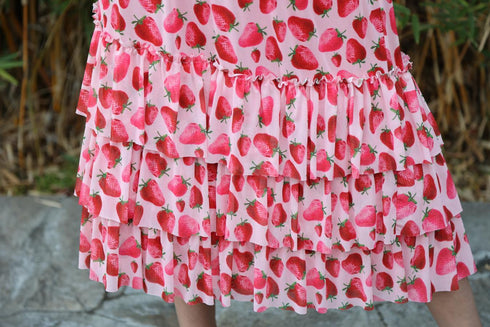 Tatum Skirt - Strawberry Fields