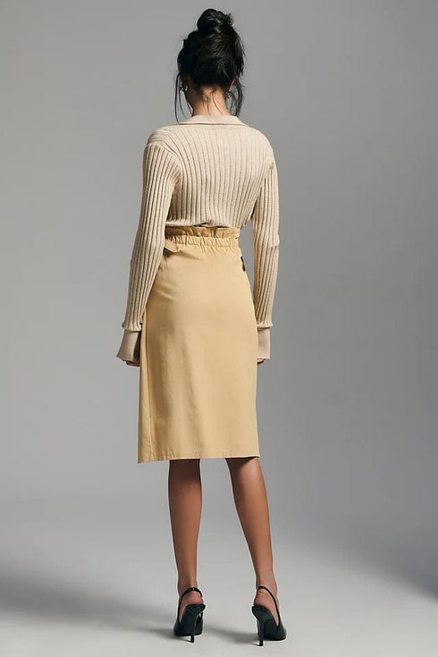 Trouser Wrap Skirt - Khaki