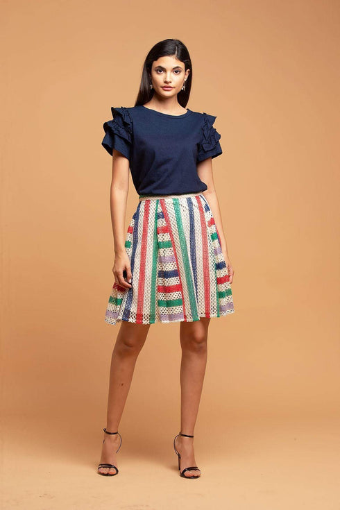 Tuxedo Skirt - Arriba