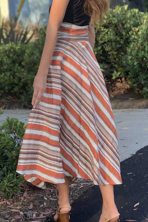 Vanderbilt Skirt - Orange Dreamsicle