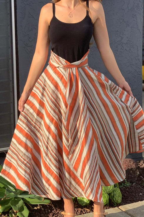 Vanderbilt Skirt - Orange Dreamsicle