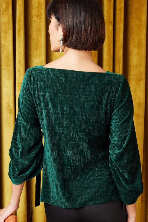 April Top - Forest Green