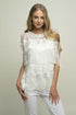 Babs Fringe Top - Meringue