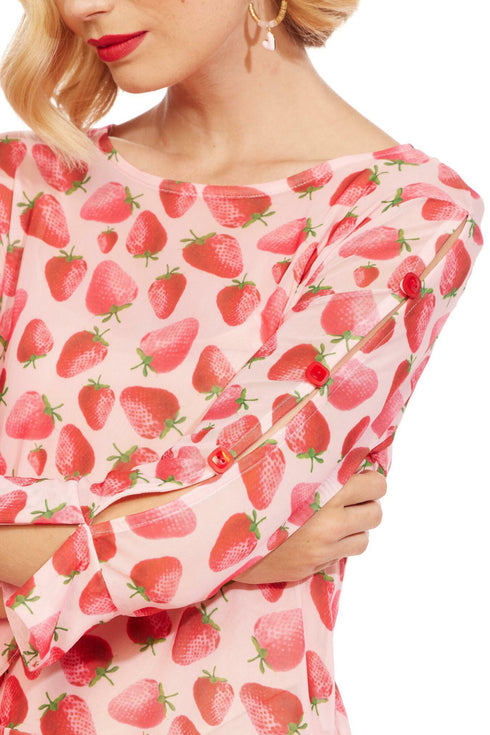 Belinda Top - Strawberry Fields