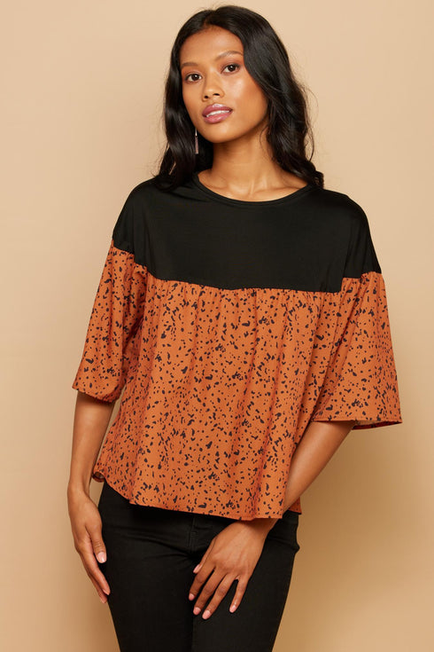Celeste Top - Jungle Dot