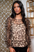 Sheer Leopard Top