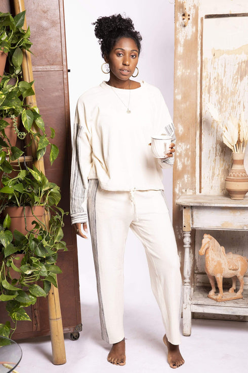 Chia Zen Stripe Sweatshirt  Top