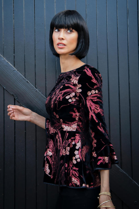 Cisco Top - Coral Night