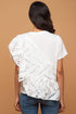 Cleo Asymmetrical Ruffled Overlay Top - White Nights Cutwork Lace