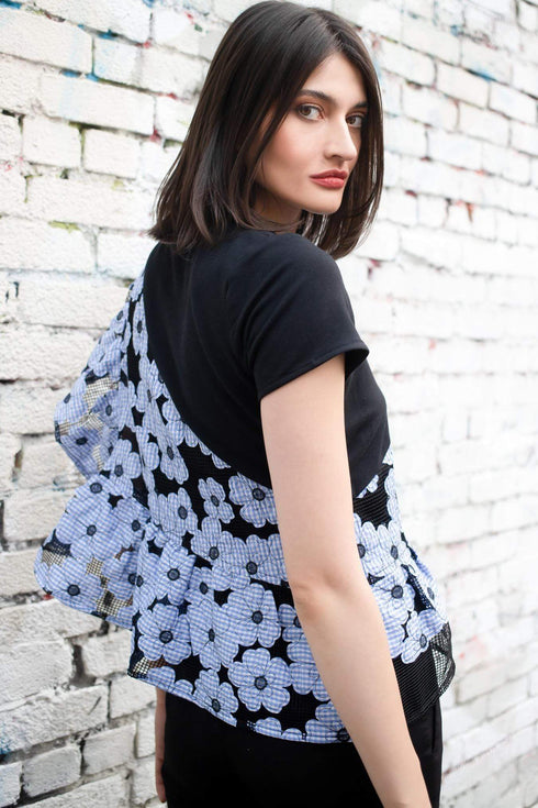 Cleo Top - Daisy Blue