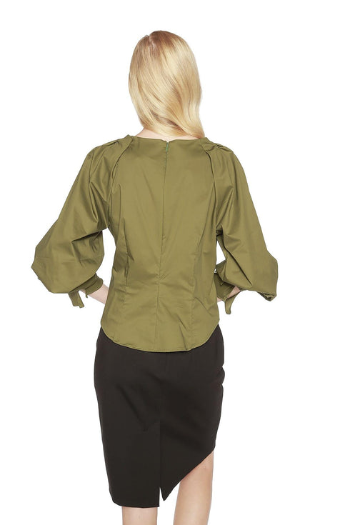 Edera Top- Olive Green