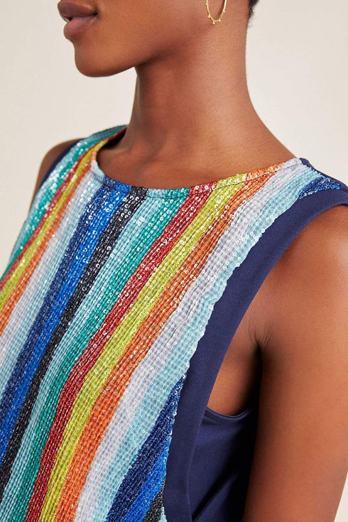 Gail Rainbow Striped Tank