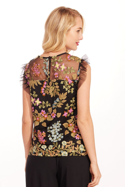 Grace Embroidered Mesh Top – Perfect Bloom