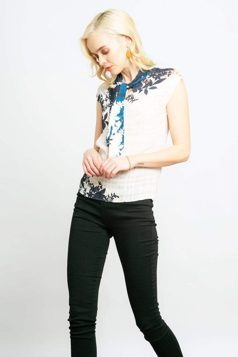 Hannah Top - Sahara Plaid