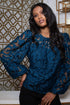 Harlow Top - Teal Lace