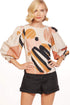 Hazel Top - Terracotta Dot