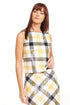 Kaja Top - Canary Plaid