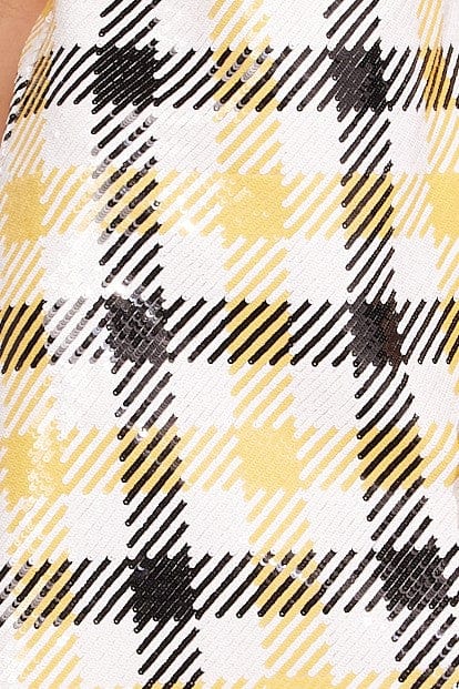 Kaja Top - Canary Plaid