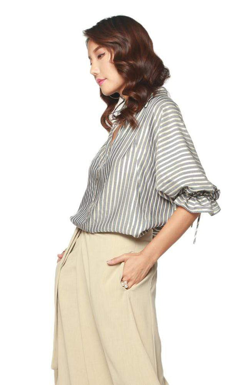 Keeley Blouse - Gibson Stripe