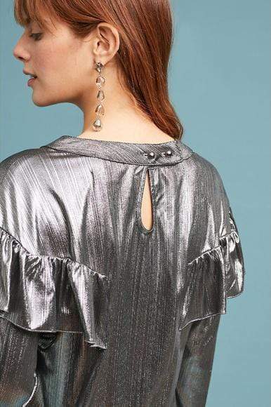 Metallic Top in Liquor Silver